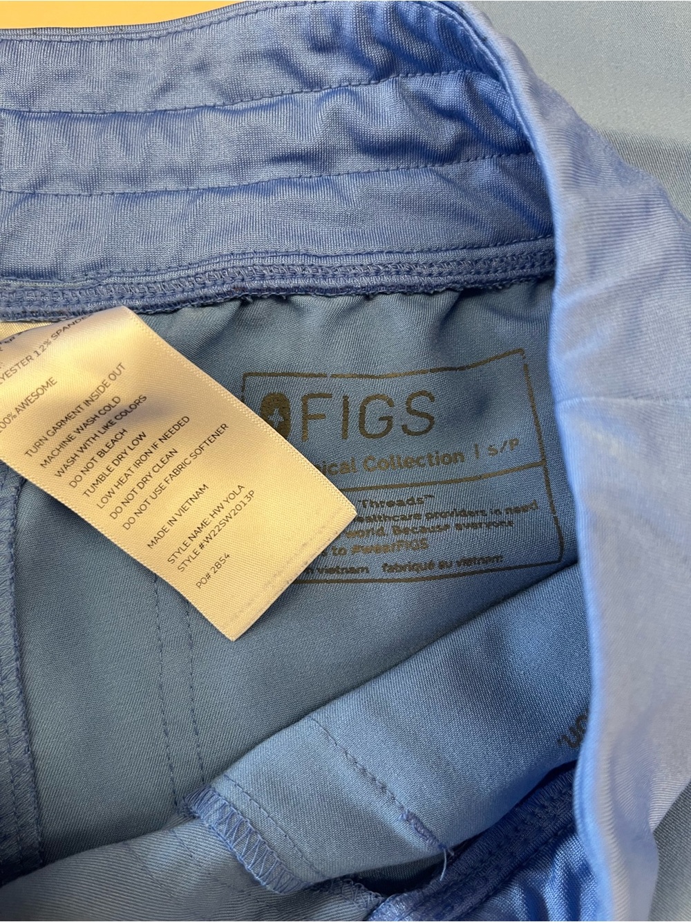 FIGS Scrub Set XS/SP Ceil Blue - Picture 4 of 6